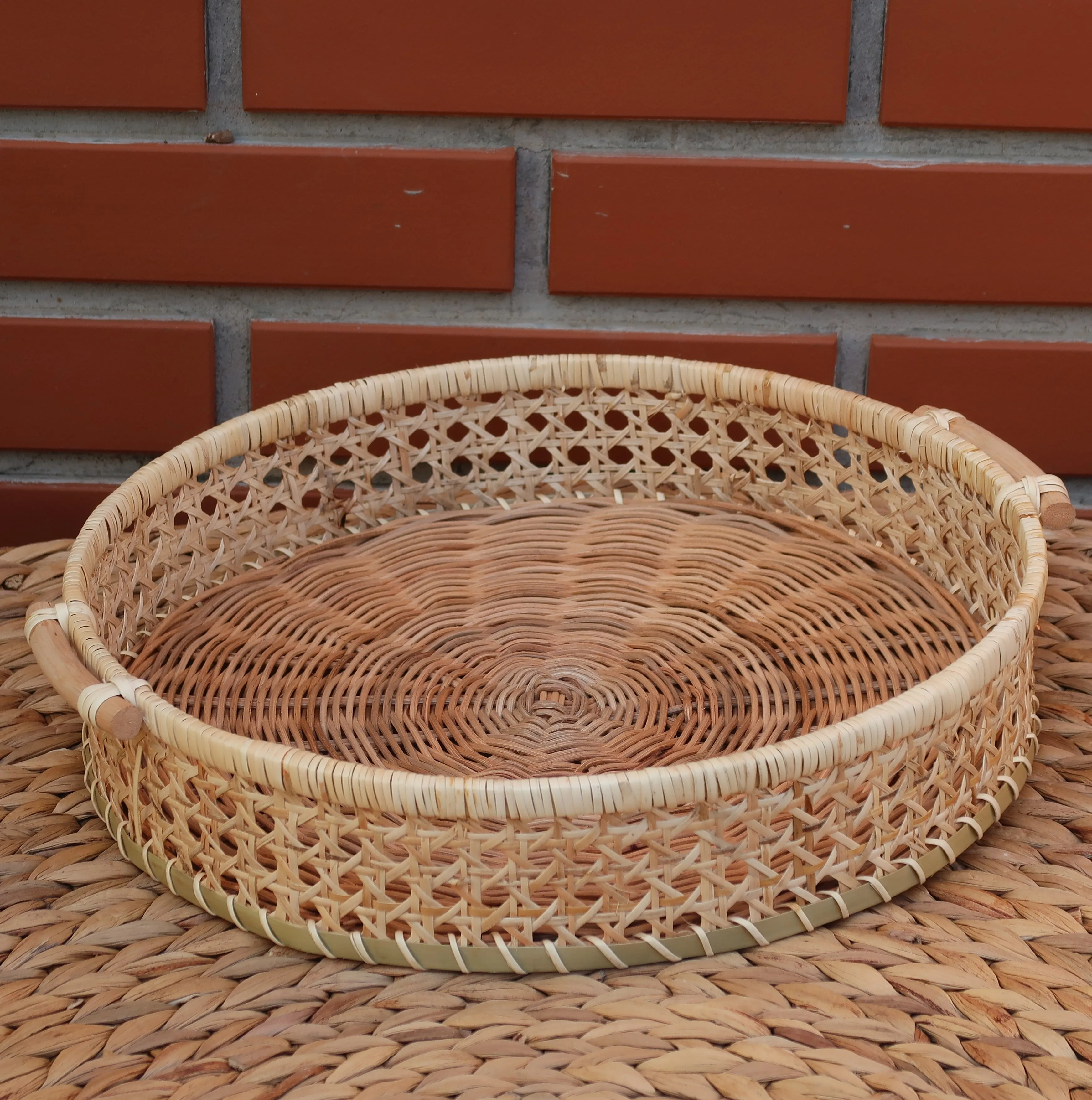 Versatile rattan fruit basket, handcrafted in Vietnam, perfect for storing fruits or as a decorative piece made in Vietnam