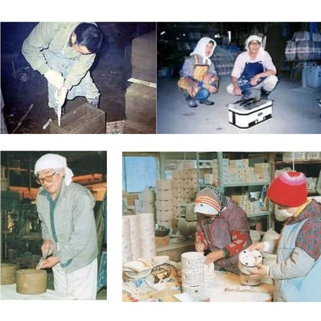 Made By Japanese Artisans BBQ Grill Stove Hibachi Shichirin With Great Heat Retention Large Size Shichirin Charcoal Grill 21