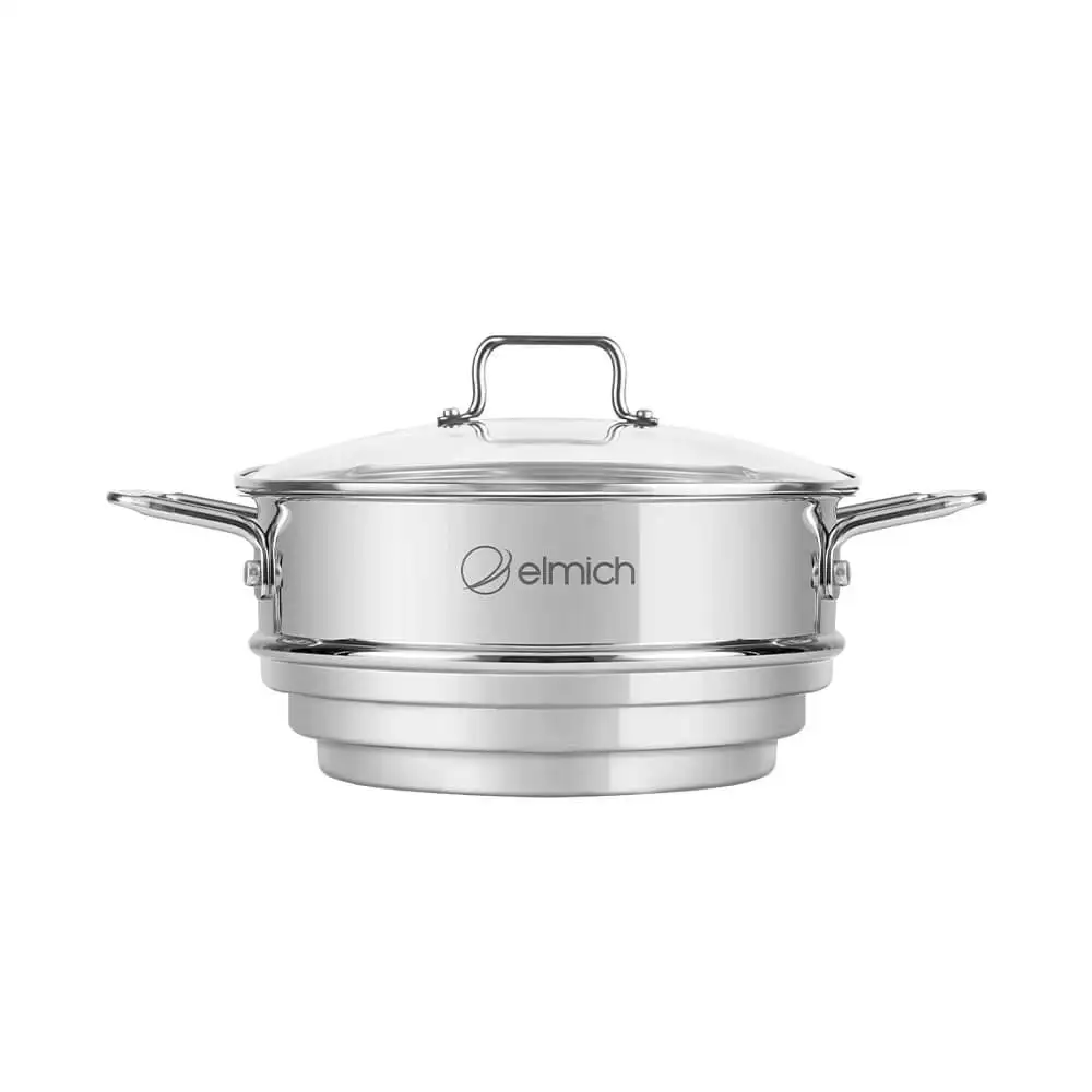 Modern 30cm Stainless Steel Frying Pan & Skillet Multi-Size Hot Pot 28cm EDA-0862 Model for Modern Kitchen Design