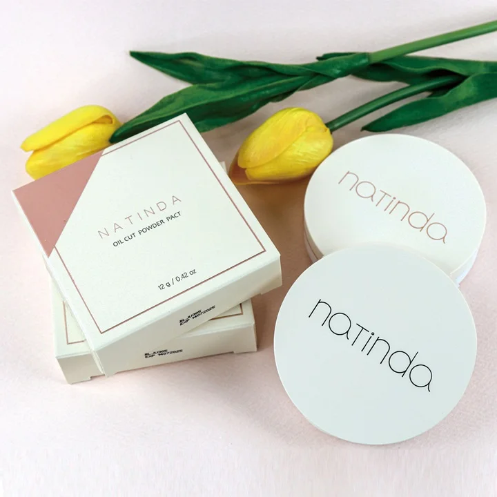 [Natinda] Oil Cut Powder Pact No.21 Vanila 12g K beauty Korean supplier private label face makeup