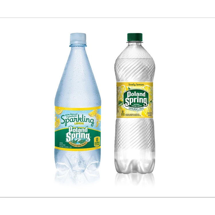 Poland Spring 100% Natural Spring Water 24 Count Mineral Water in Plastic Bottles Comparable to Fiji and Evian