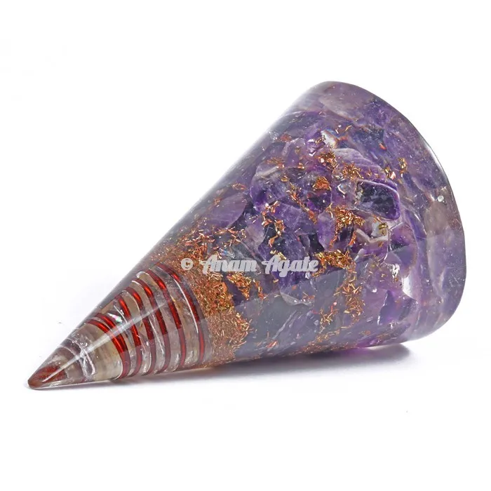 Online Purchase of Feng Shui Healing Orgone Pyramid Carved Agate Gemstone with Carnelian Stone Chips Souvenir Decorative Item