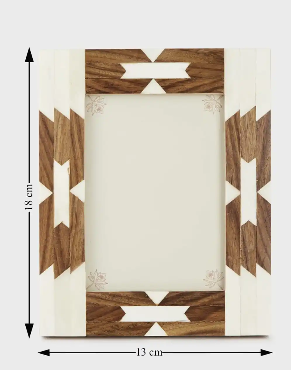 Customized Best quality handcrafted beautiful wooden bone inlay picture photo frame for decoration from India .