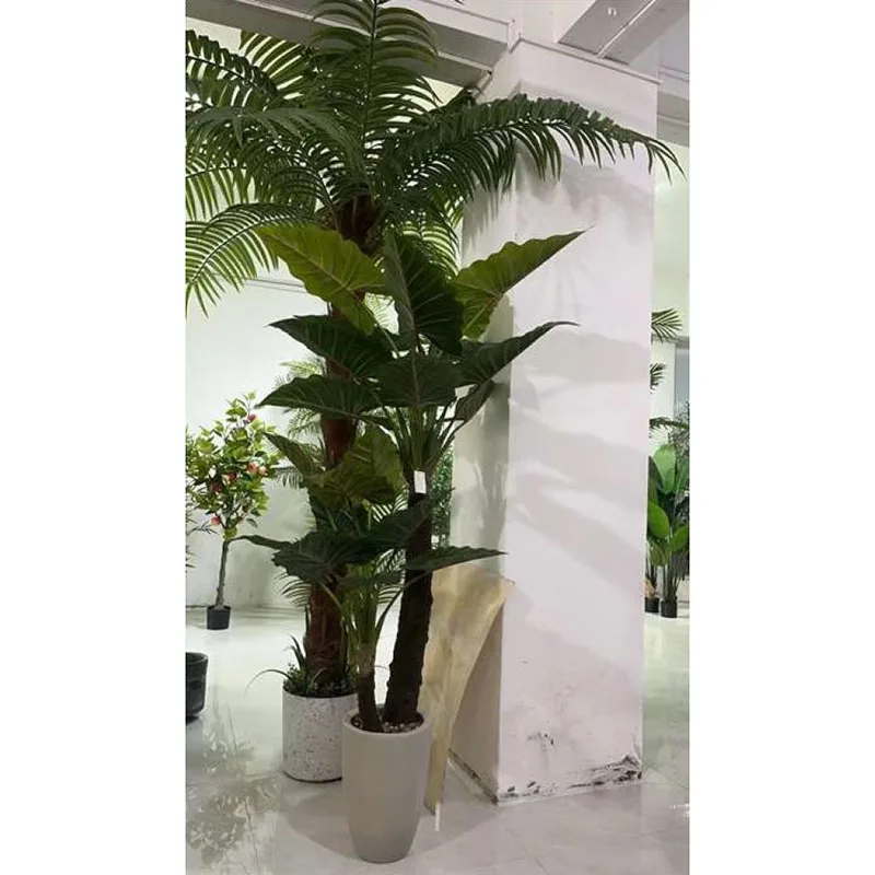 High Quality 160CM Fak_e Artificial Hawaii Palm Tree Kwai Plant Interior Decoration