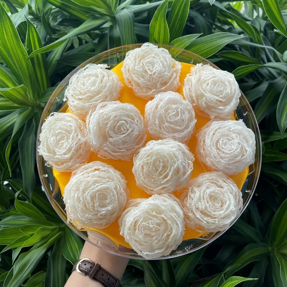 100% Natural Good Looking Packaging Full Shaping Fibers Anti-Fatigue Super Bird Nest With 10-15 nests/100g/box