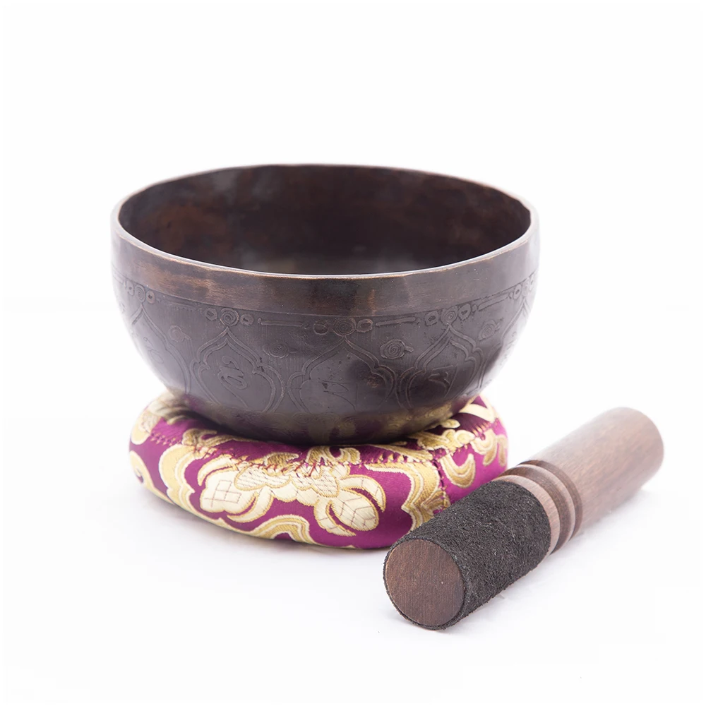 Hot Sale Hand Hammered Tibetan Singing Bowl Used For Chakra Healing With Wooden Mallet And Silk Pillow Buy At Best Price