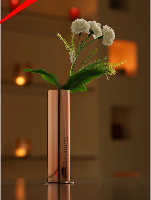 luxury designer metal flower vases for weddings decoration flower pot with high end finished