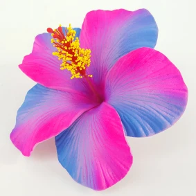 Best seller good quality Handcraft Handmade artificial hibiscus foam flower with special tattoo and color pattern