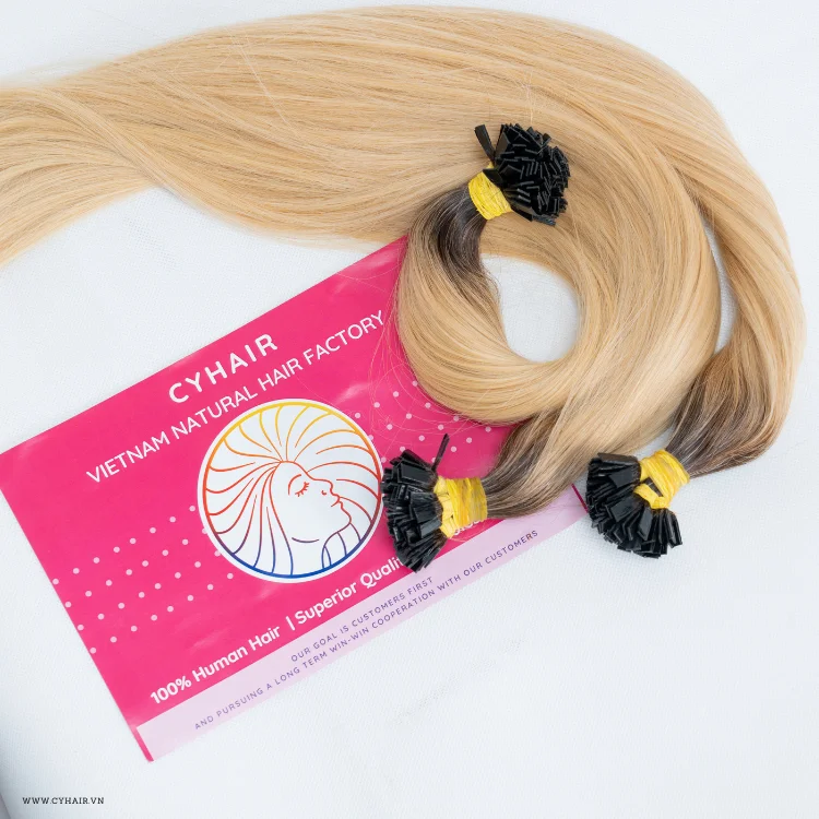 Wholesale Flat Tip Human Hair Direct Vietnam Hair Manufacturer Flat Tip Extensions Keratin Hair 20 Inch