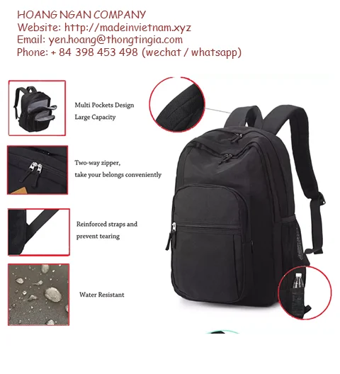 ODM/ OEM Vietnam manufacturer of school bags, outdoor backpack made in Vietnam, 2022 hot trend backpack