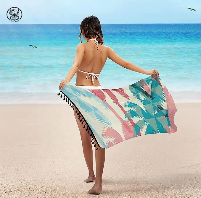 Hot Selling Sarong Bathing Suit Beach Skirt 2023 Wrap Around Beachwear Cover Up Women Beach Bikini Wrap