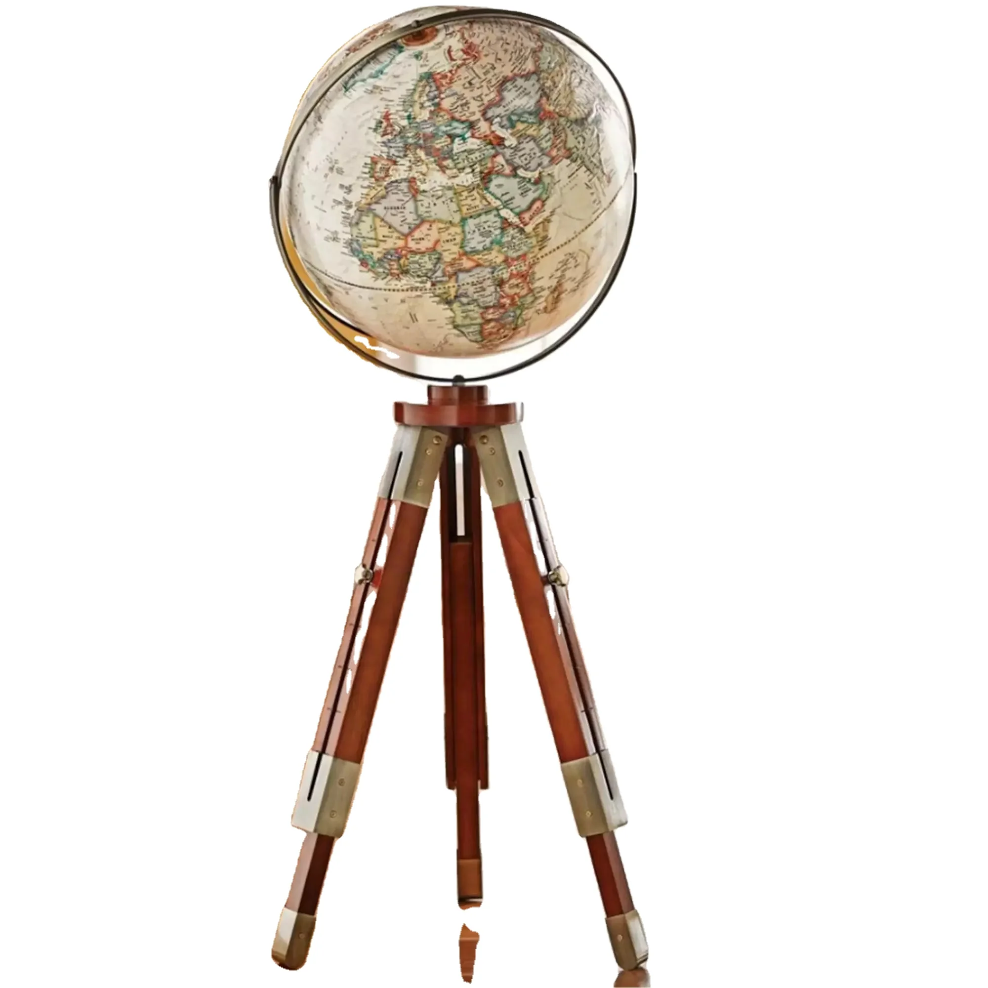 New Decorative Aluminium Globe Office Table Top Globe World Globes with wooden stand by United trade world