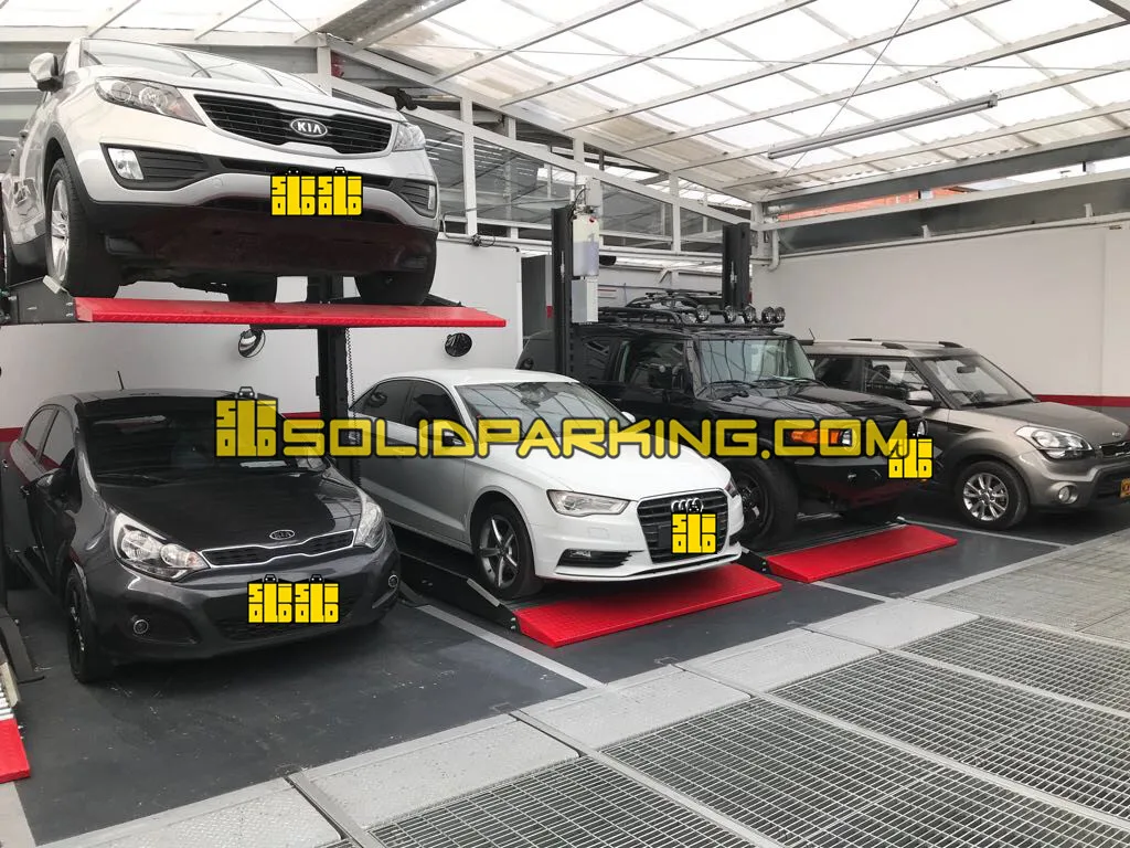 Car Vehicle Double 2 Level Mechanical Parking Lift Car Stacker 2 Post Parking Lift With CE