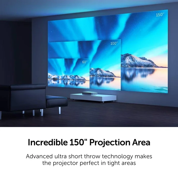 2022 For movie UH518 Laser 4K Projector Ultra Short Throw DlP Projector 4K Android