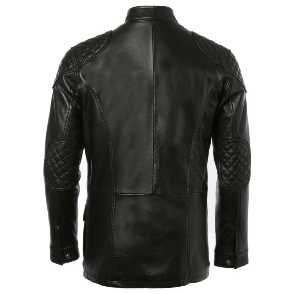 Cool Fashion PU Leather Jacket Large Size Motorcycle Jacket Coat Plus Size Men