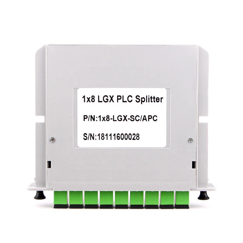SC APC 1X8 FTTH fiber optical splitter insertion type Card PLC Splitter LGX cassette plc cassette splitter
