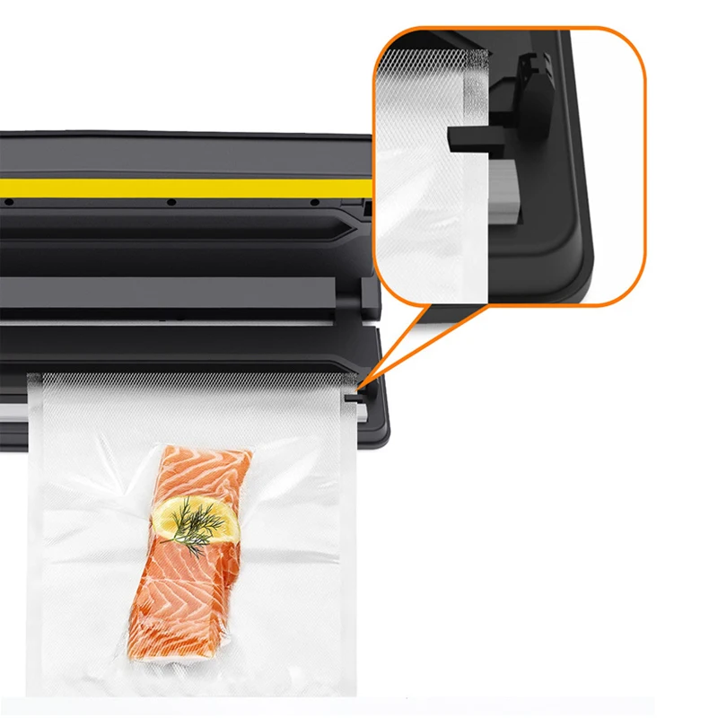 Compact One-Touch Automatic Food Sealer Automatic Food Saver Powerful Vacuum Sealer Machine  With Cutter and Dry Moist Mode