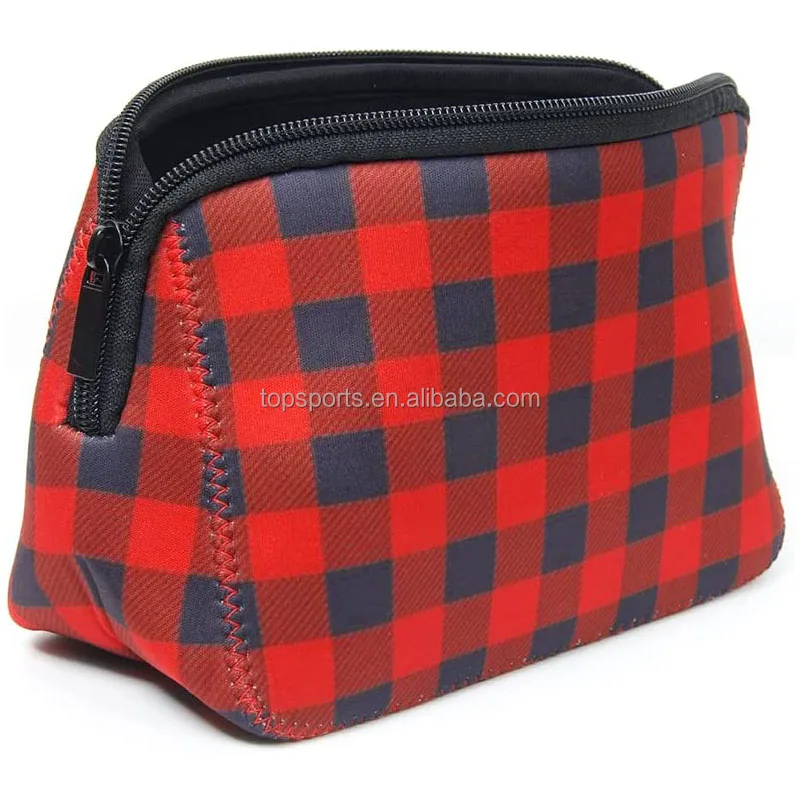 Multipurpose Neoprene Zippered Cosmetic Bags ,Neoprene Zipper Pouch Holders