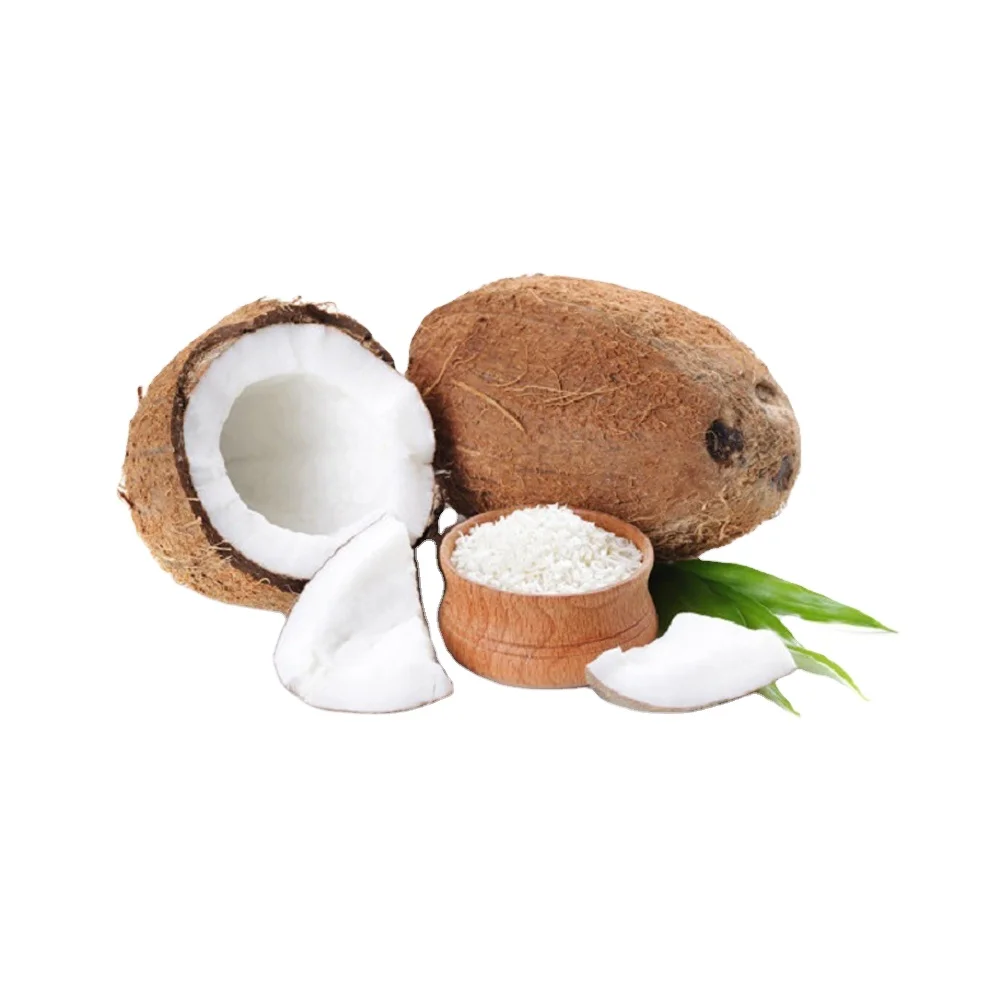 Thick Meat Sweet Water 100% Fresh Natural Semi Husked Coconut From Ben Tre Cheap Price Custom Package