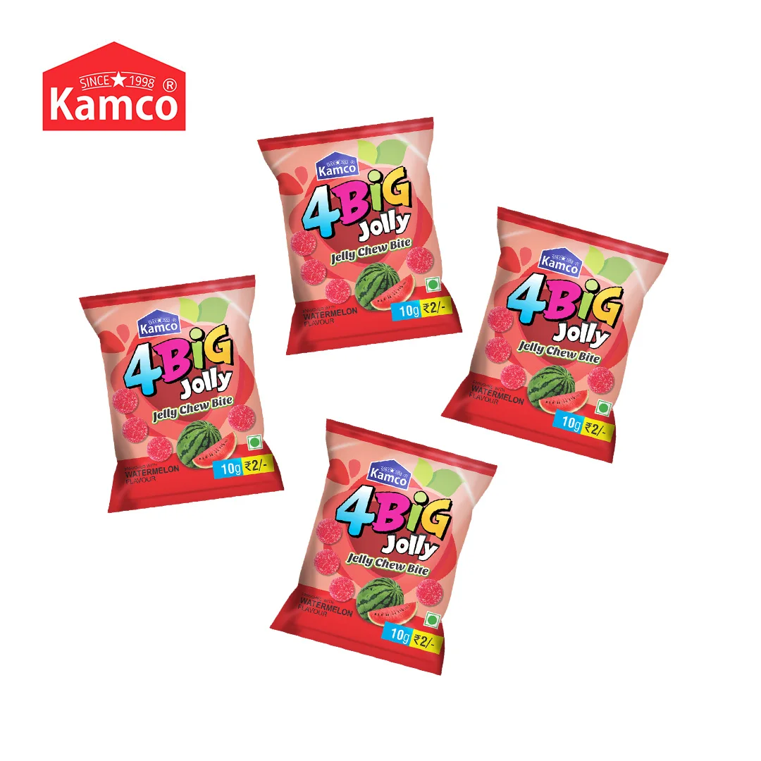 Export Quality 4 Big Jolly Jelly Chews Bite Watermelon Flavored