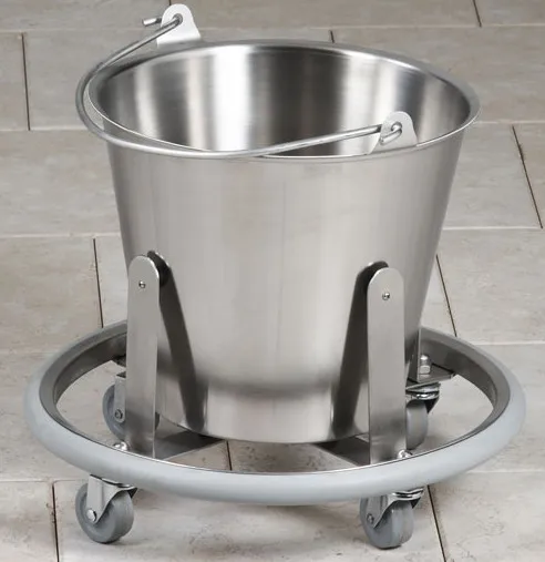 Stainless Steel Medical Trolley Kick Bucket ALK06-H06 Hospital Trolley Stainless Steel Carton
