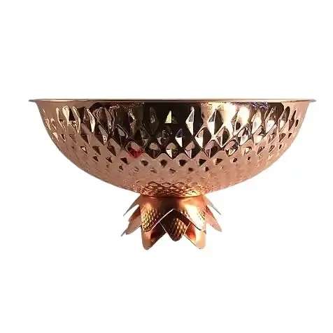 Stylish Look Hammered Champagne Bowl Bar Accessories Customized Size And Design Cooler Ice Basket For Restaurant