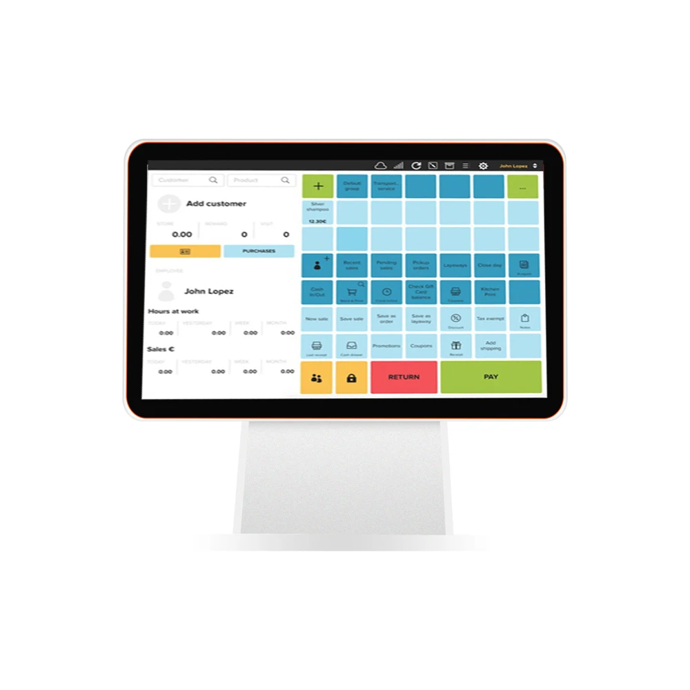 All In One Cash Register Android Screen Terminal Restaurant Pos Systems 15.6-inch Pos Software Machine Touch System