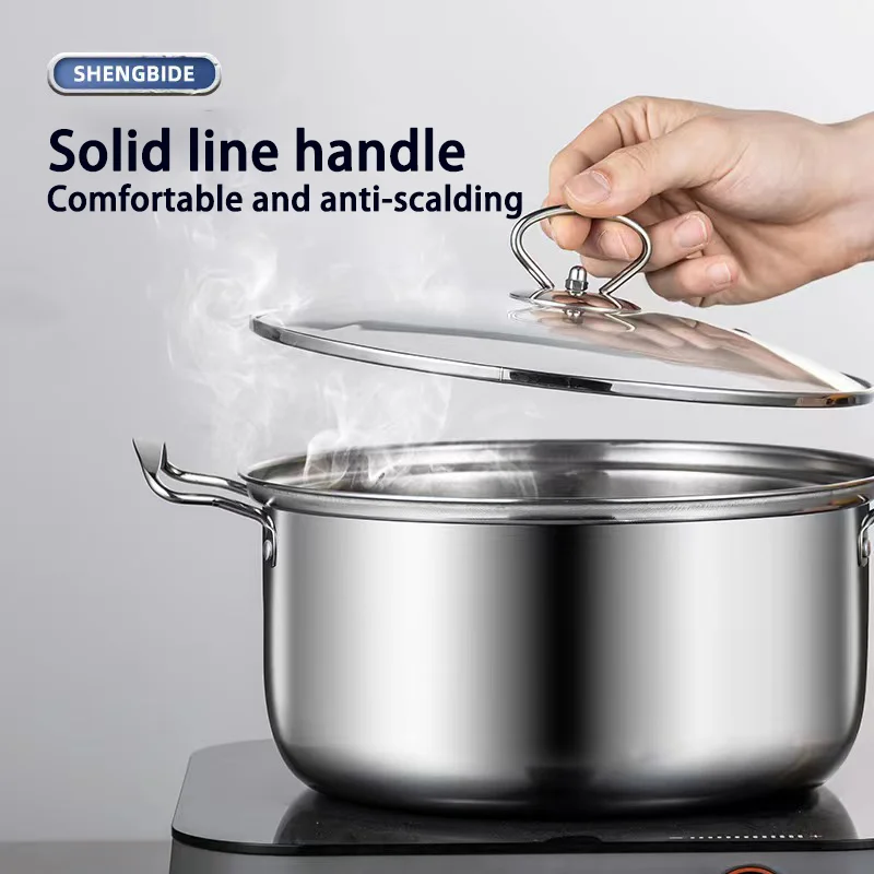 High Quality Cookware Set 10 Piece Stainless Steel Stock Pot Set