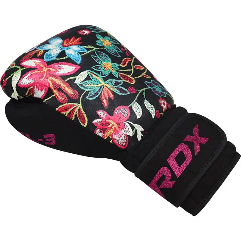 Premium Quality Boxing Gloves Wholesale Professional Leather Boxing Gloves Custom Logo RDX Floral Boxing Gloves for training