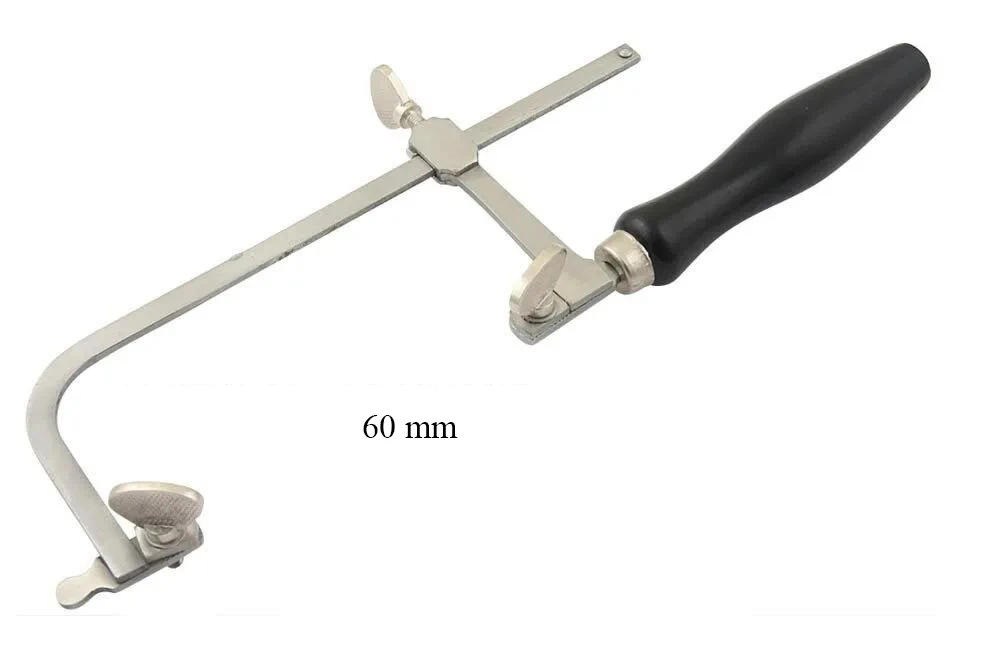 JEWELRY PIERCING SAW with Blades FRAME JEWELERS HAND TOOL ADJUSTABLE 6 SIZES WITH BLADES