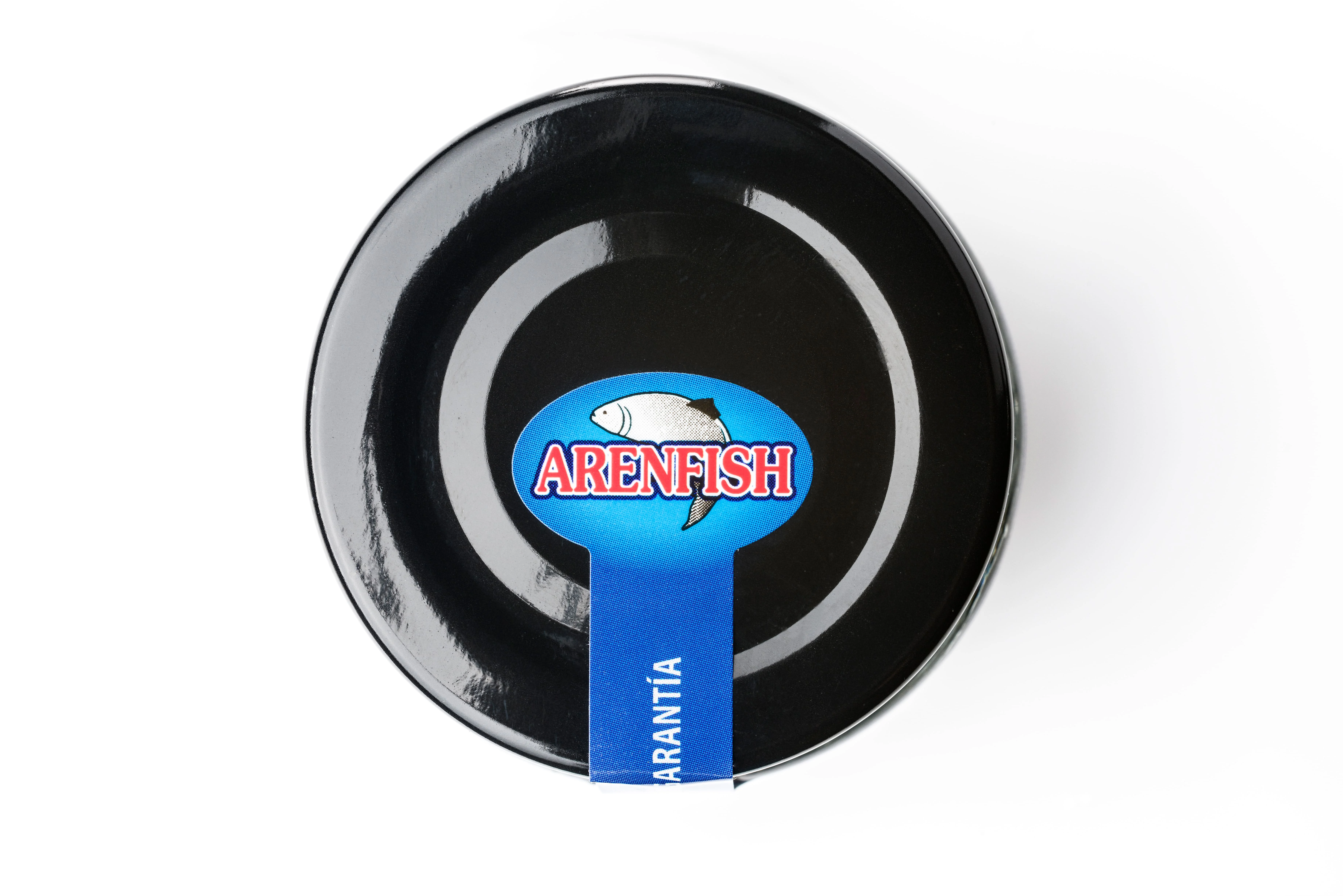 Well known in Spain 50g smoked herring in red spheres for food service