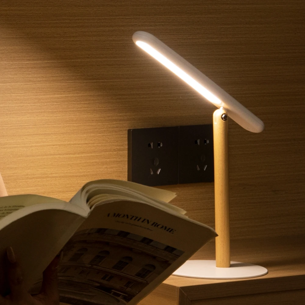 Rechargeable LED Desk Lamp - Eye-Caring Study and Reading Office Table Light for Home Office