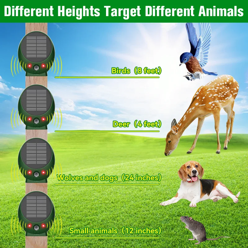 SNR42 New Animal Repeller Solar Animal Repeller Burst Flash Outdoor Animal Snake and Rat Repeller