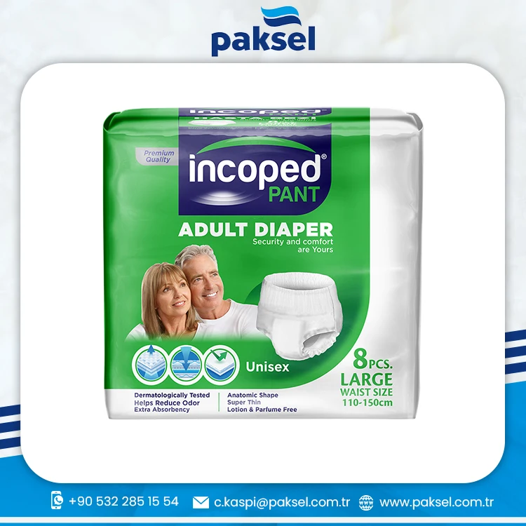 Disposable Incoped Pant Unisex Adult Diaper Medium Large And Ex Large Size Adult Diapers at Factory Price Unisex Diaper