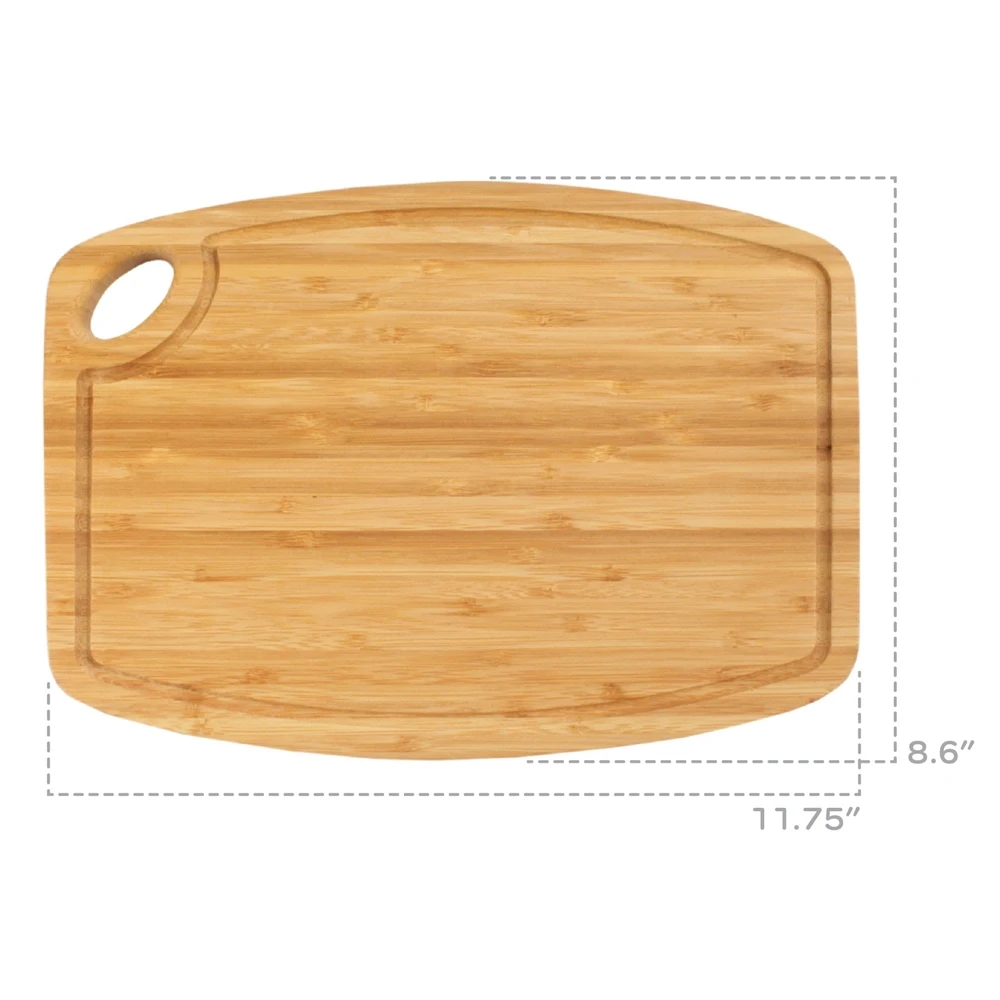 Hot Selling 11.75 inch Bamboo Cutting Board Mineral Oil Finished Bamboo Serving Board