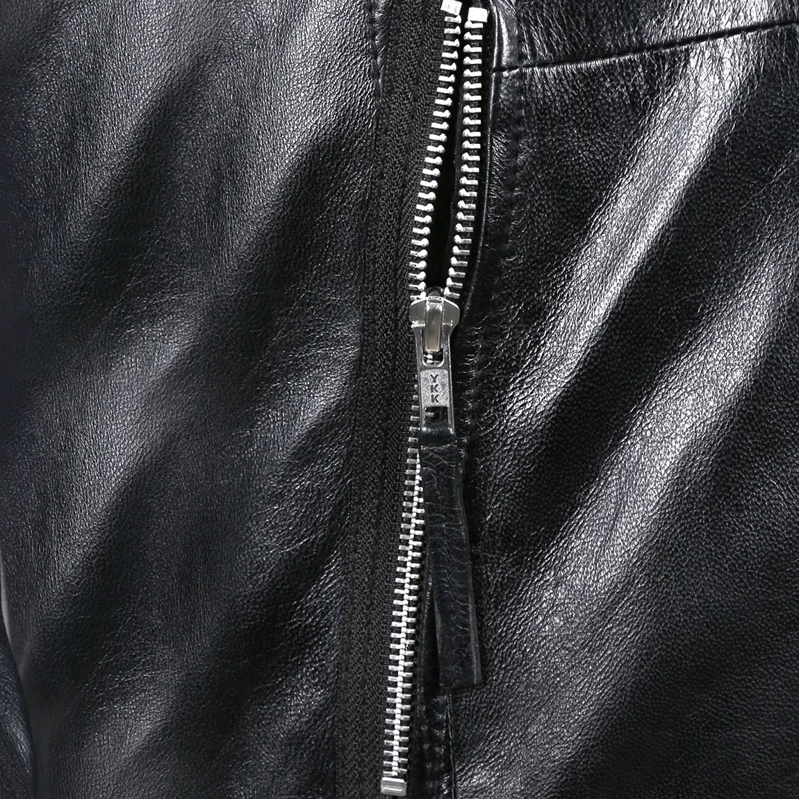 Mens Pockets Leather Jackets Long Sleeve Cruise Man Leather Jacket Leather Slim Fit Riders Zipper Jacket