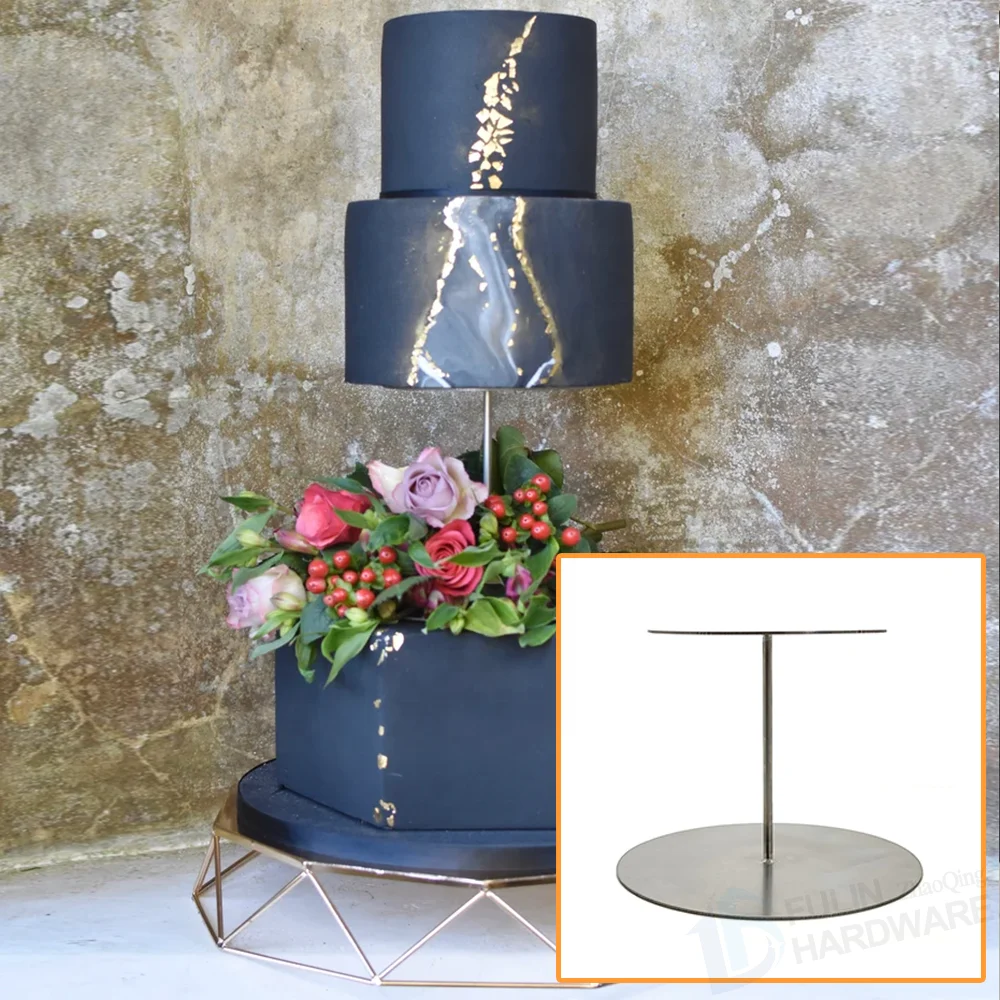 Round Cake Separator Modern Metal Cake Stand for Wedding Party Birthday Display Cake Holder
