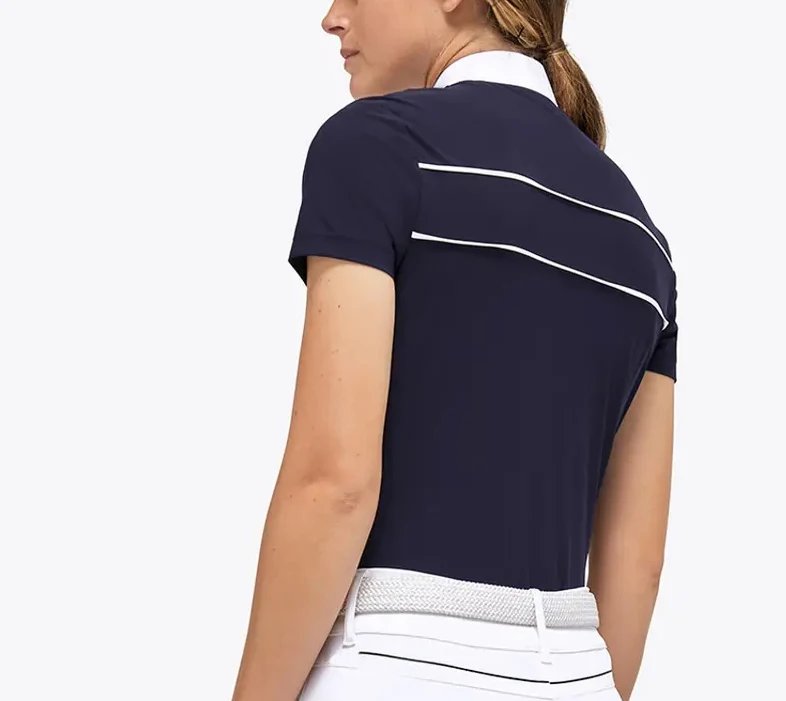 Durable Competition Shirts 2023 New Style For Women Equestrian Horse Riding Ladies Equestrian Horse Rider Show Shirt