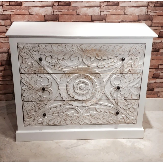 Высокий спрос Манго Деревянный белый шкаф для мытья использование в качестве мебели гостиной фойе входной деревянная резьба мебель