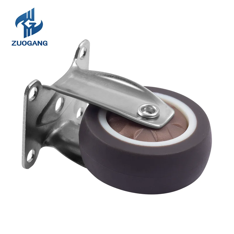 Zuogang wholesale furniture chair universal caster roller furniture nylon/PVC caster heavy duty caster