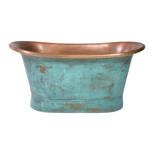 Top Selling High Quality Attractive Design Handmade Amazing Finishing Handmade Pure Copper Freestanding Bathtub From India