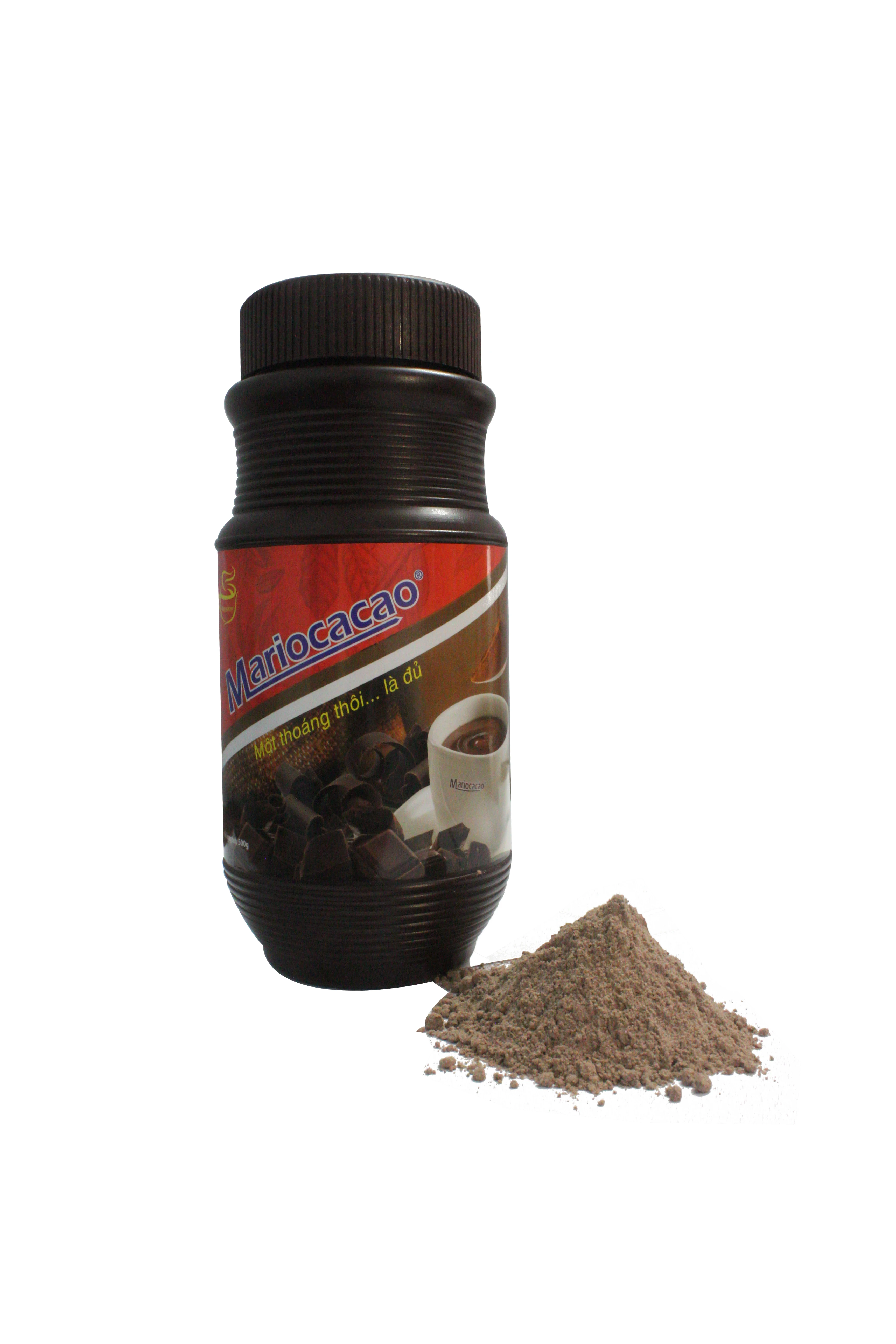First Grade 70% Cacoa Instant Cocoa Powder MARIO Cocoa Brown Jar With Viet Nam Origin 500gr/bag with Shelf life 18 months