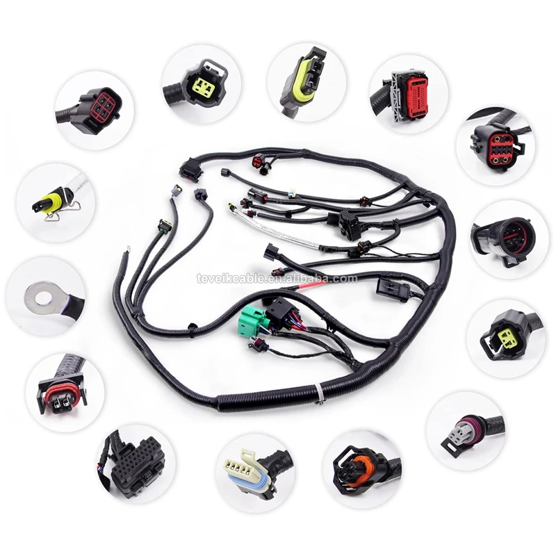 custom Engine Automotive wire harness Kit complete Car 2jz wiring harness Engine Wiring Harness with 4l60E Ls1 Swap 1997-2006