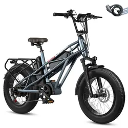 EU Warehouse Ready Stock Electric Bike 750w 20inch All Terrain Fat Tire E-bike Urban Electric Bicycle 45km/h Adult Fatbike