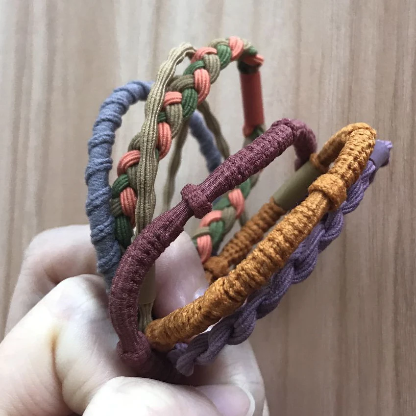 Fashion Boho Twist Original Hair Tie Bracelets for Women Girls Kids