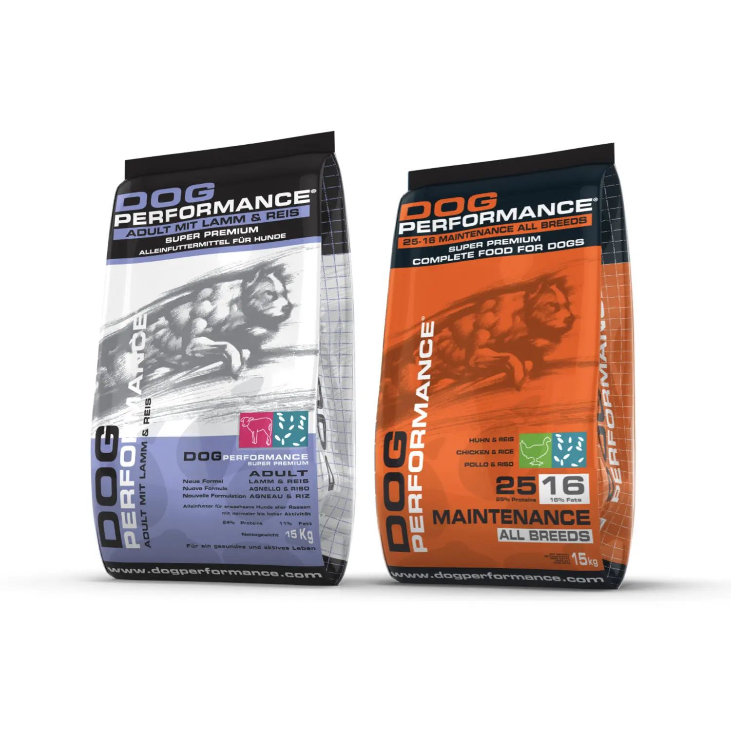 Innovative Performance Dog Feed 25/16 Rice and Lamb 30 kg Bag Grain-Free Dry Food Enriched for Joyful Mealtime