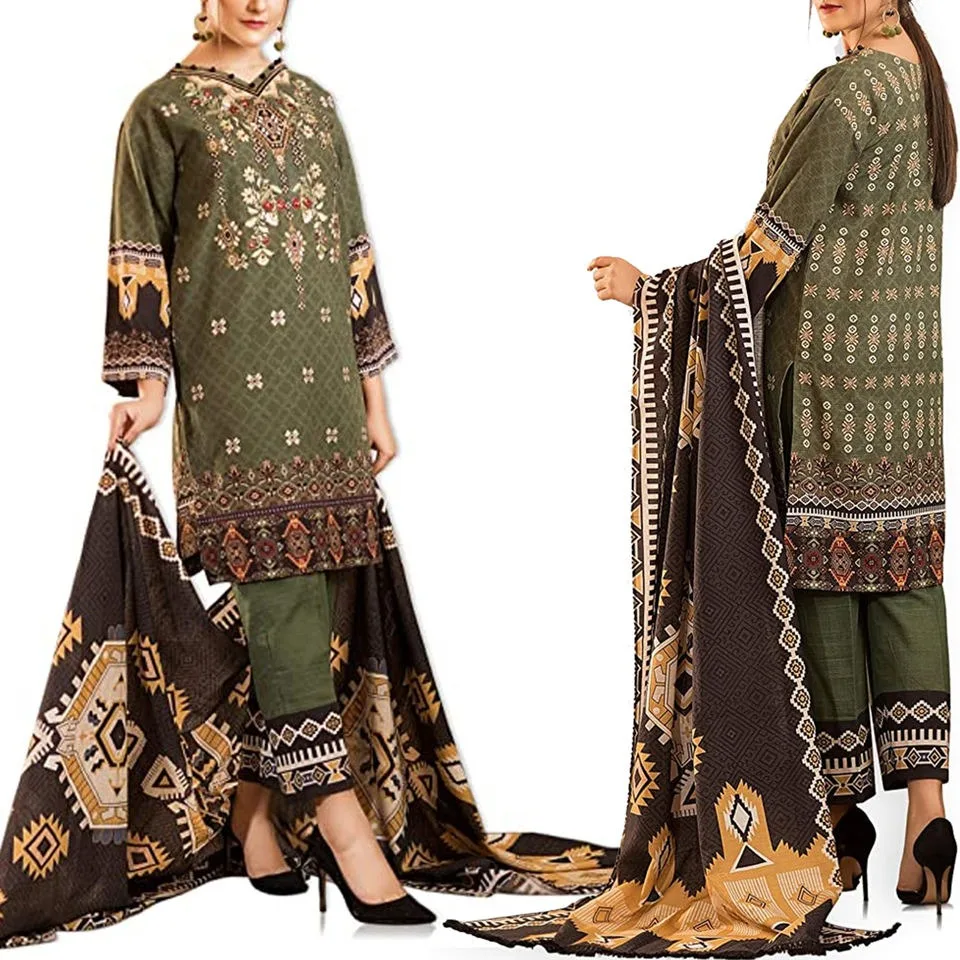 Pakistani Salwar Kameez Lawn Dresses Women Shalwar Kameez Pakistani Indian and Pakistan Dress Hot Selling Piece Collection 2023