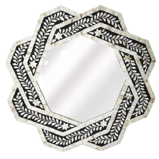best quality bone inlay decorative wall mirror customized glass decorative style at cheap price