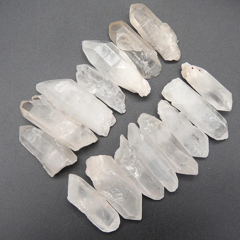 Оптовая продажа, Натуральный прозрачный КВАРЦЕВЫЙ грубый исцеляющий кристалл, белый кристалл, кварцевый точечный