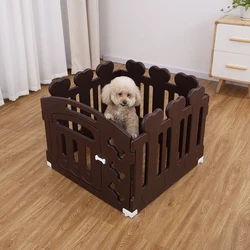 Hot sale new manufactuer plastic portable foldable outdoor pet playpen dog cat yard kennel used fencing for dogs